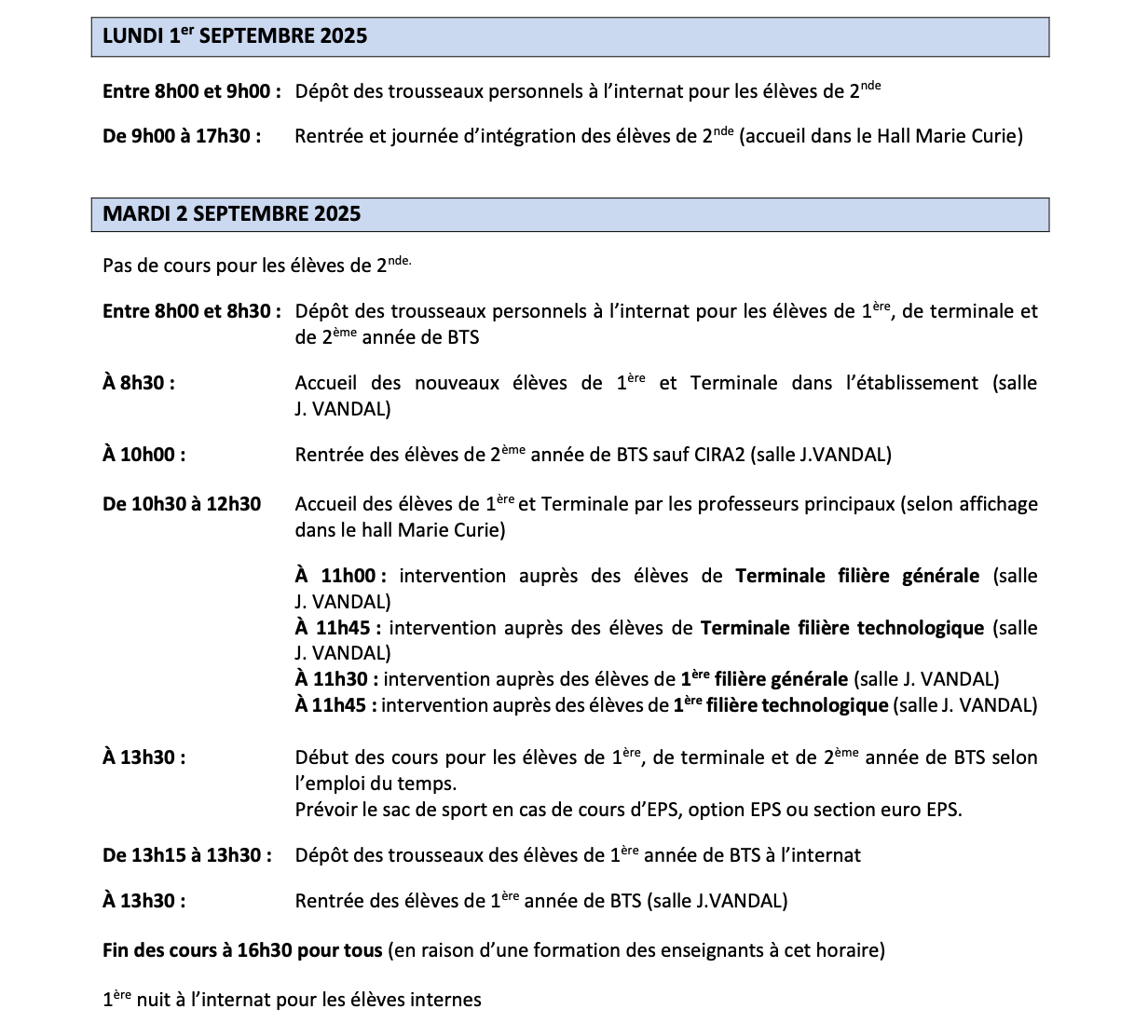 11 PLANNING DE RENTREE 2025 2026